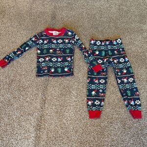 Hanna Andersson Festive Pajama Set - Red, Green, and Blue